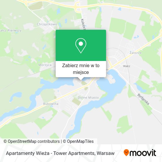 Mapa Apartamenty Wieża - Tower Apartments