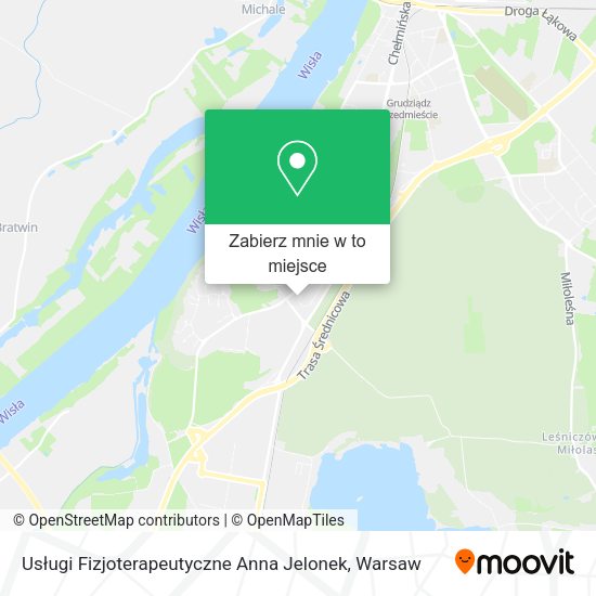 Mapa Usługi Fizjoterapeutyczne Anna Jelonek