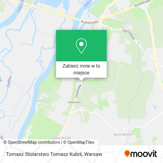 Mapa Tomasz Stolarstwo Tomasz Kubiś