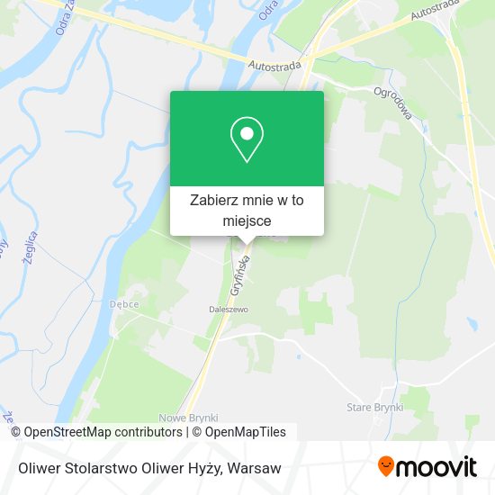 Mapa Oliwer Stolarstwo Oliwer Hyży