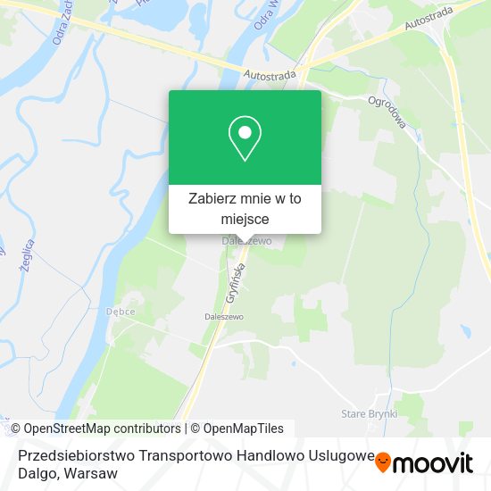 Mapa Przedsiebiorstwo Transportowo Handlowo Uslugowe Dalgo