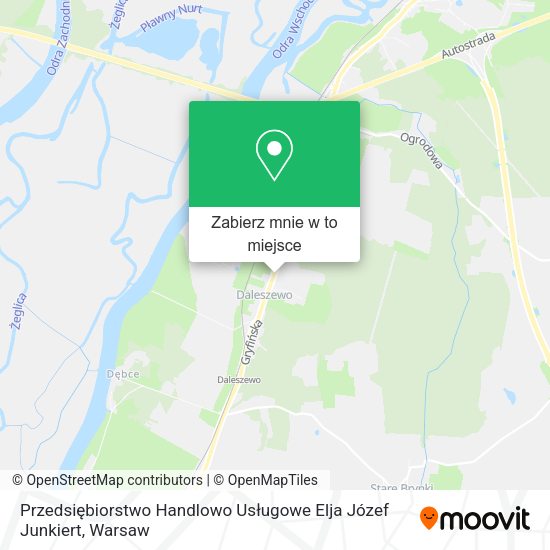 Mapa Przedsiębiorstwo Handlowo Usługowe Elja Józef Junkiert