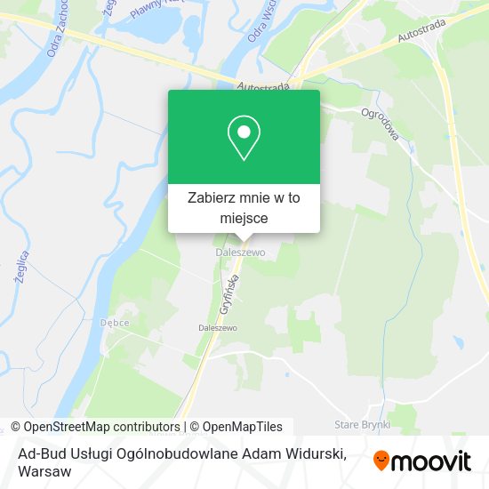 Mapa Ad-Bud Usługi Ogólnobudowlane Adam Widurski