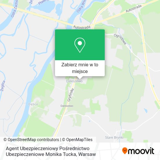 Mapa Agent Ubezpieczeniowy Pośrednictwo Ubezpieczeniowe Monika Tucka