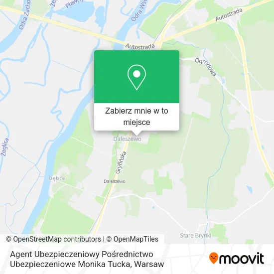 Mapa Agent Ubezpieczeniowy Pośrednictwo Ubezpieczeniowe Monika Tucka