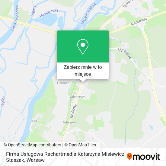 Mapa Firma Usługowa Rachartmedia Katarzyna Misiewicz Staszak