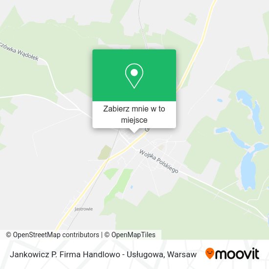 Mapa Jankowicz P. Firma Handlowo - Usługowa