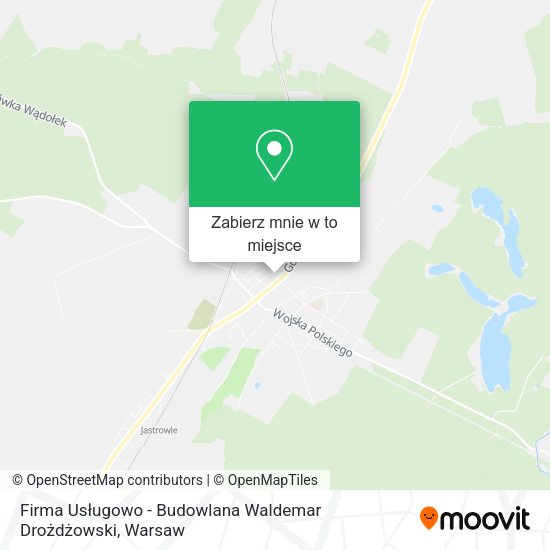 Mapa Firma Usługowo - Budowlana Waldemar Drożdżowski