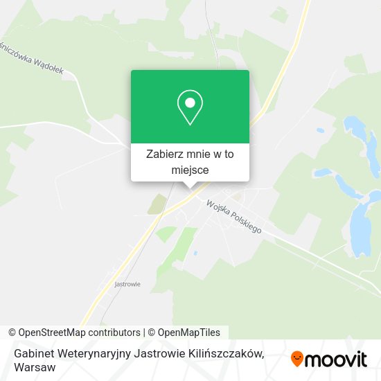 Mapa Gabinet Weterynaryjny Jastrowie Kilińszczaków