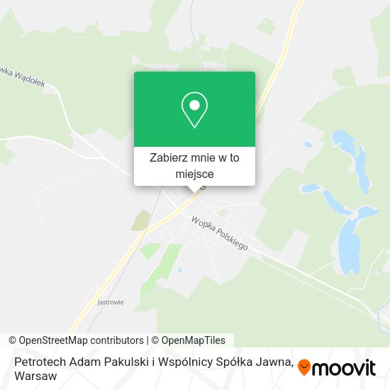 Mapa Petrotech Adam Pakulski i Wspólnicy Spółka Jawna