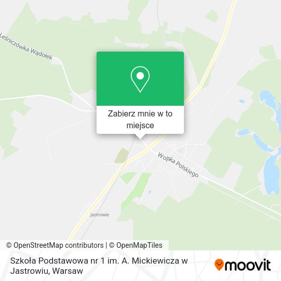 Mapa Szkoła Podstawowa nr 1 im. A. Mickiewicza w Jastrowiu