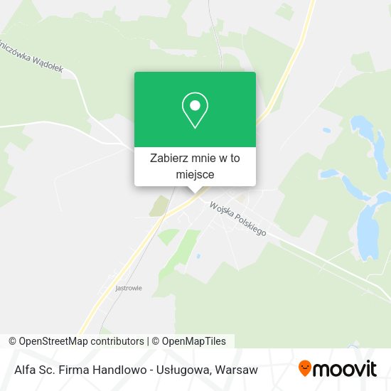 Mapa Alfa Sc. Firma Handlowo - Usługowa