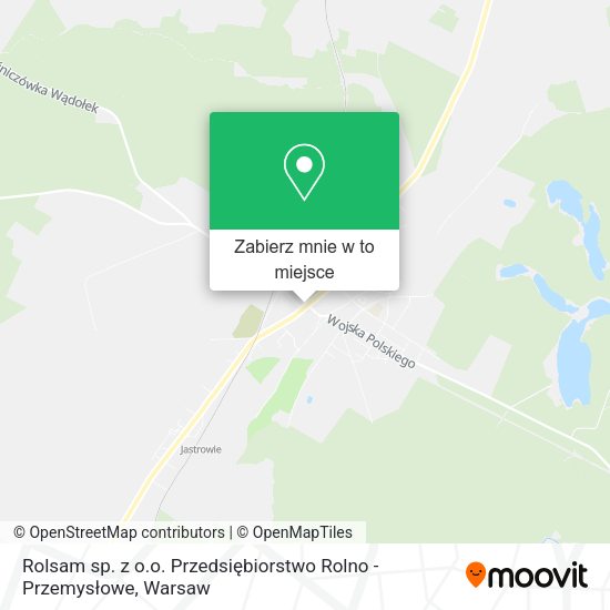 Mapa Rolsam sp. z o.o. Przedsiębiorstwo Rolno - Przemysłowe