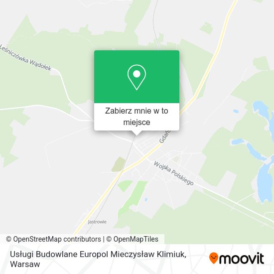 Mapa Usługi Budowlane Europol Mieczysław Klimiuk