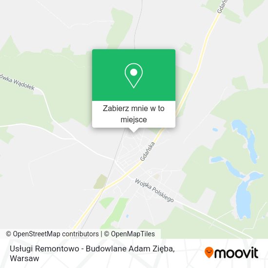 Mapa Usługi Remontowo - Budowlane Adam Zięba