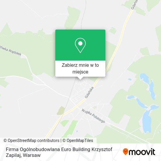 Mapa Firma Ogólnobudowlana Euro Building Krzysztof Zapilaj