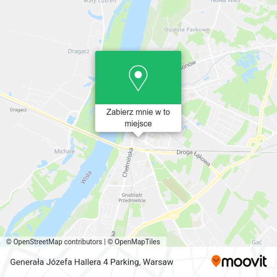 Mapa Generała Józefa Hallera 4 Parking