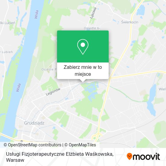 Mapa Usługi Fizjoterapeutyczne Elżbieta Waśkowska