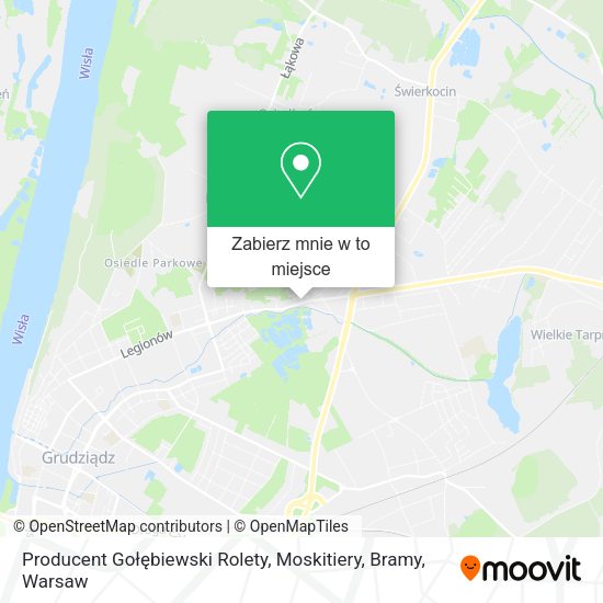 Mapa Producent Gołębiewski Rolety, Moskitiery, Bramy