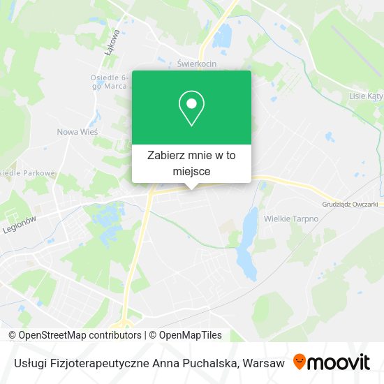 Mapa Usługi Fizjoterapeutyczne Anna Puchalska