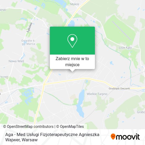 Mapa Aga - Med Usługi Fizjoterapeutyczne Agnieszka Wajwer