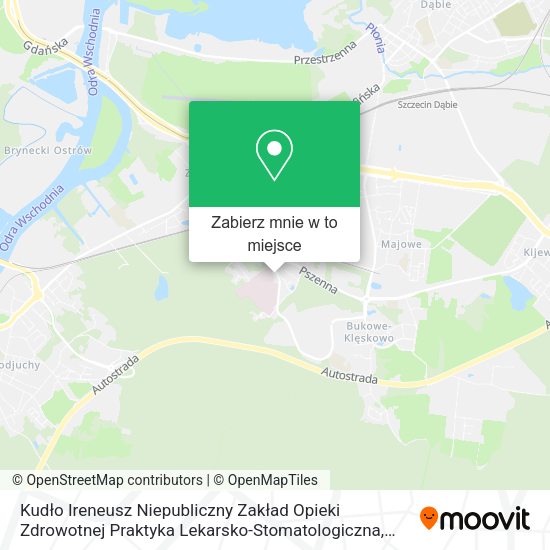 Mapa Kudło Ireneusz Niepubliczny Zakład Opieki Zdrowotnej Praktyka Lekarsko-Stomatologiczna