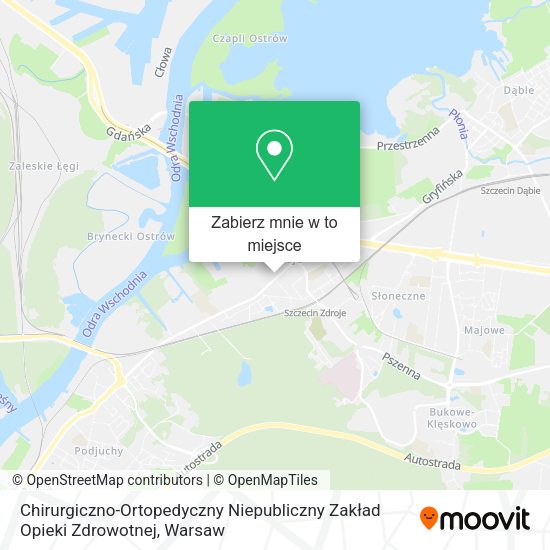 Mapa Chirurgiczno-Ortopedyczny Niepubliczny Zakład Opieki Zdrowotnej