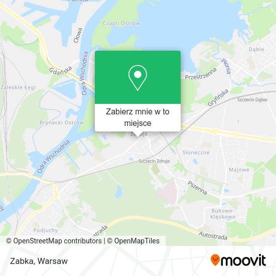 Mapa Zabka