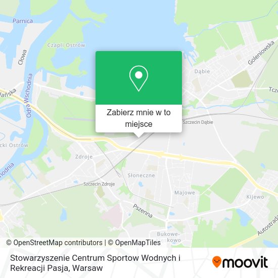 Mapa Stowarzyszenie Centrum Sportow Wodnych i Rekreacji Pasja