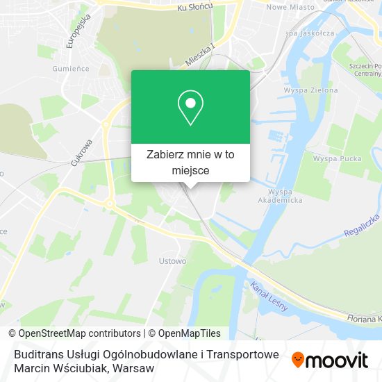 Mapa Buditrans Usługi Ogólnobudowlane i Transportowe Marcin Wściubiak