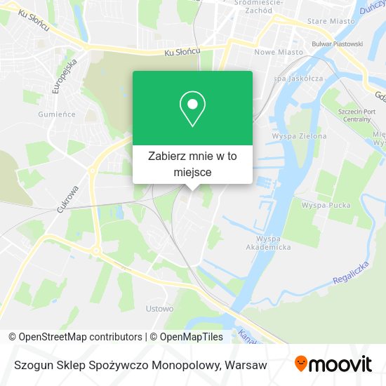 Mapa Szogun Sklep Spożywczo Monopolowy