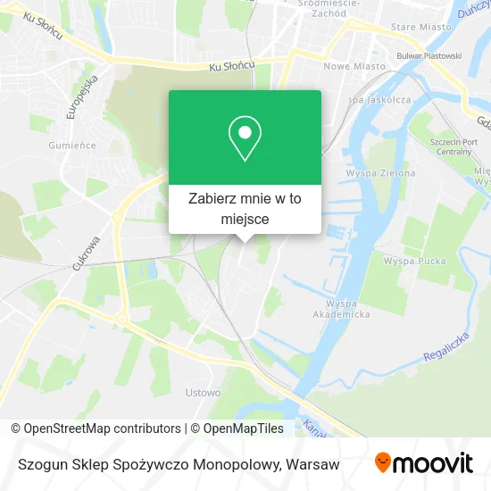 Mapa Szogun Sklep Spożywczo Monopolowy