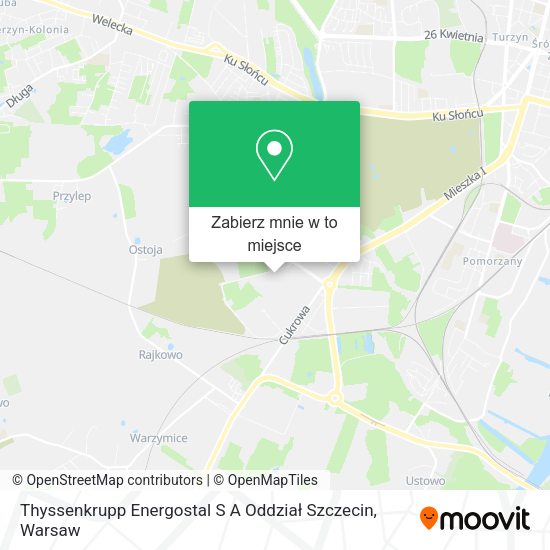 Mapa Thyssenkrupp Energostal S A Oddział Szczecin