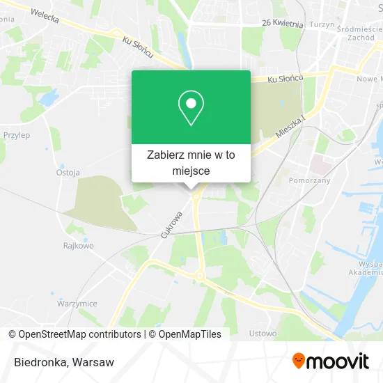 Mapa Biedronka