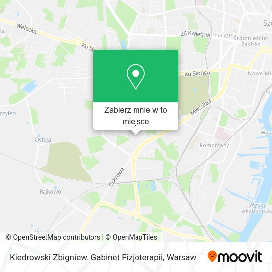 Mapa Kiedrowski Zbigniew. Gabinet Fizjoterapii