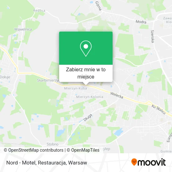Mapa Nord - Motel, Restauracja