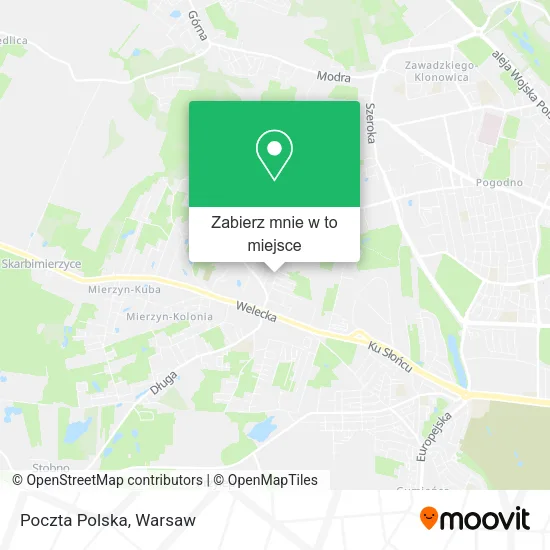 Mapa Poczta Polska