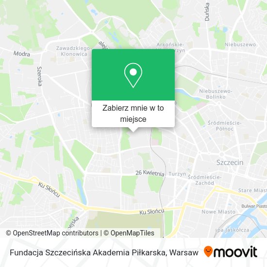 Mapa Fundacja Szczecińska Akademia Piłkarska