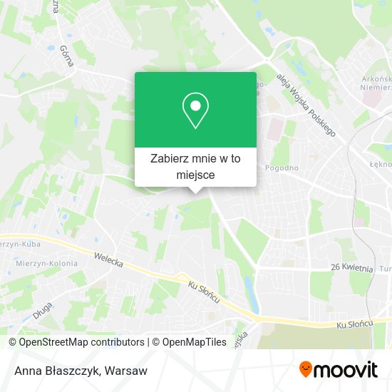 Mapa Anna Błaszczyk