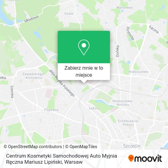 Mapa Centrum Kosmetyki Samochodowej Auto Myjnia Ręczna Mariusz Lipiński