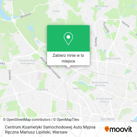 Mapa Centrum Kosmetyki Samochodowej Auto Myjnia Ręczna Mariusz Lipiński