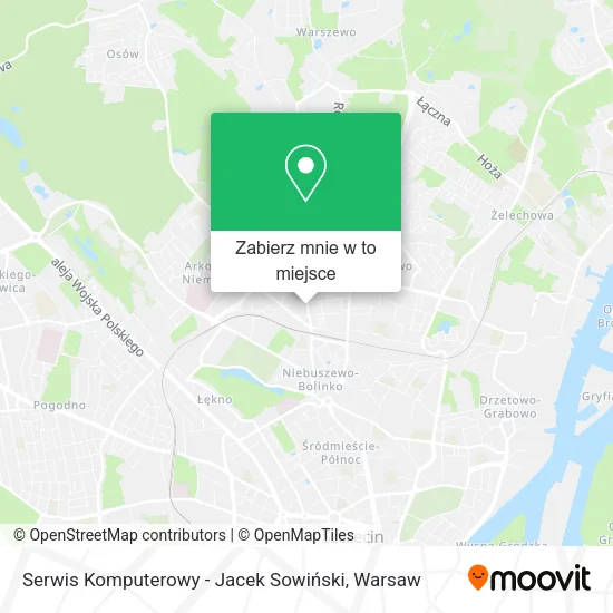 Mapa Serwis Komputerowy - Jacek Sowiński