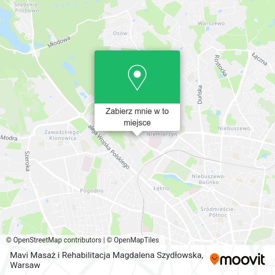 Mapa Mavi Masaż i Rehabilitacja Magdalena Szydłowska