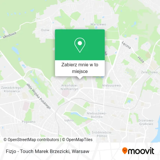 Mapa Fizjo - Touch Marek Brzezicki
