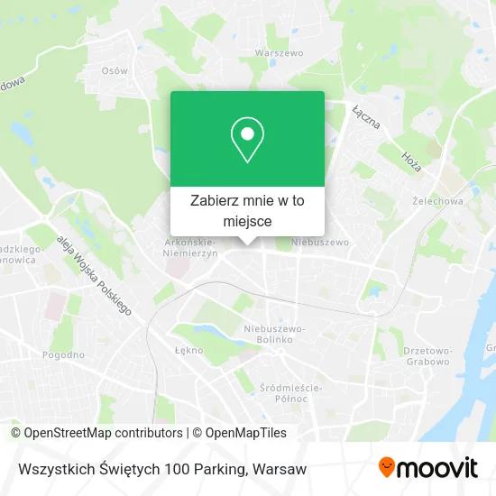 Mapa Wszystkich Świętych 100 Parking
