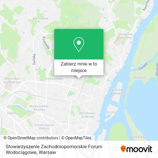 Mapa Stowarzyszenie Zachodniopomorskie Forum Wodociągowe