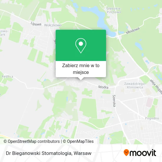 Mapa Dr Bieganowski Stomatologia