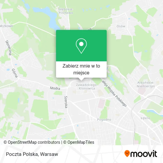 Mapa Poczta Polska