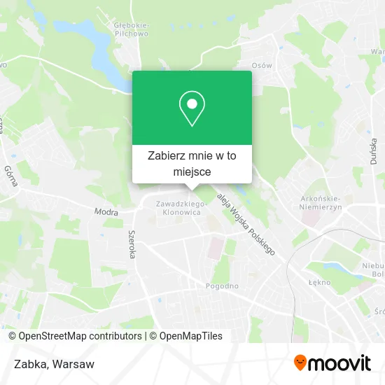 Mapa Zabka