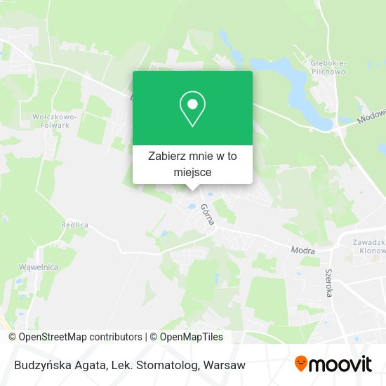 Mapa Budzyńska Agata, Lek. Stomatolog